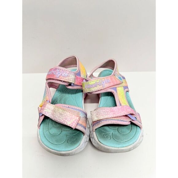 Sketchers Sandals Flutter Hearts Size 13 Pink Open Toe Twili Sneaker - Picture 4 of 7